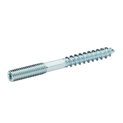 Diall Vis à double filetage (métal/bois) 5x50 zingués mm - 5 pièces