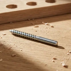 Diall 5 vis double filet bois acier zingué Ø5 x L.50 mm