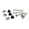 Diall Kit De Vis-Vis fendue tête bombée pour miroir , lot de 4