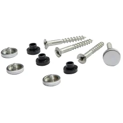 Diall Vis fendue tête plate pour miroir , lot de 4