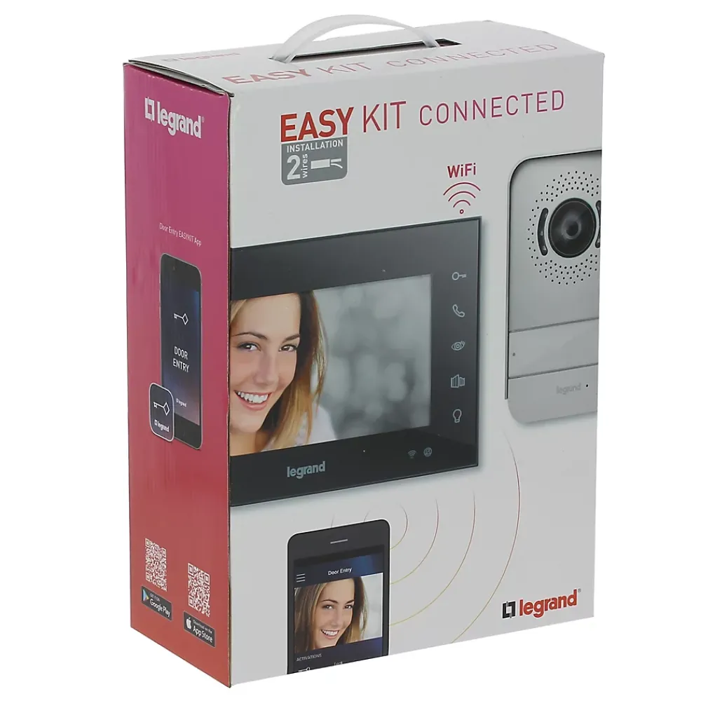 Legrand Visiophone-Visiophone connecté Easy kit écran noir 7"
