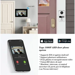 Automatisme Passion Visiophone connecté wifi pour maison à étages avec 3 écrans