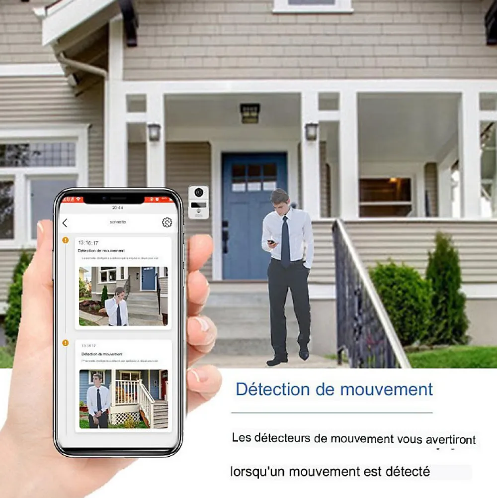 Automatisme Passion Visiophone-Visiophone connecté wifi pour maison à étages avec 2 écrans