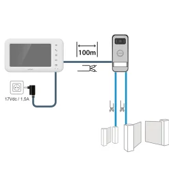 Avidsen Visiophone-Visiophone filaire Elia écran 7