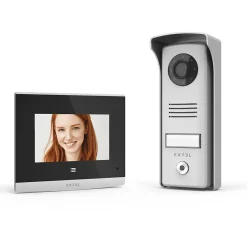 Extel Visiophone filaire écran 4'' et touches tactiles platine de rue 70 mm - Compact - - 720315