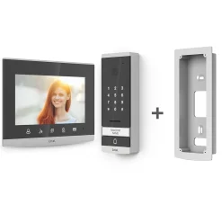Extel Visiophone-Visiophone filaire Code 7 pouces / 18cm avec clavier à code intégré