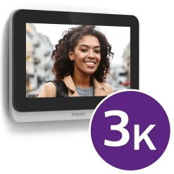 Philips Visiophone WelcomeEye Connect 3 + moniteur supplémentaire Connect 3