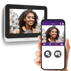 Philips Visiophone WelcomeEye Connect 3 + moniteur supplémentaire Connect 3