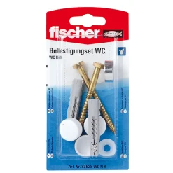 Fischer Kit De Vis|Kit De Chevilles-2 vis laiton de fixation pour wc W/CH 6X70mm
