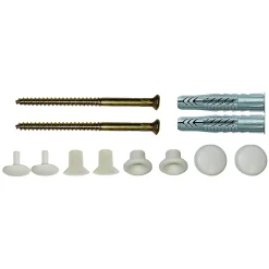 Fischer Kit De Vis|Kit De Chevilles-2 vis laiton de fixation pour wc W/CH 6X70mm