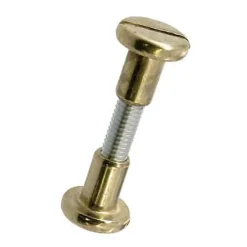Diall 2 vis liaison laiton M6 Ø8 mm x L.14 mm x Ep.36/44 mm
