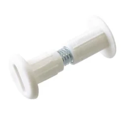 Diall 4 vis liaison plastique/acier blanc M6 Ø8 x L.15 x Ep.30 mm