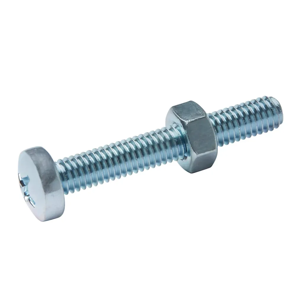 Diall Vis Pour Métal-20 vis métaux acier zingué 6 x 40 mm