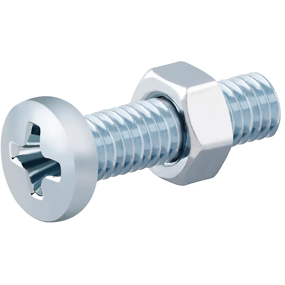 Diall 20 vis métaux acier zingué 5 x 20 mm