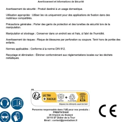 D-Work 10 Vis Métaux Tête Cylindrique 6 Pans Creux CHC F/Partiel 20 x 220 mm - DIN 912 - 12.9 - Brut -