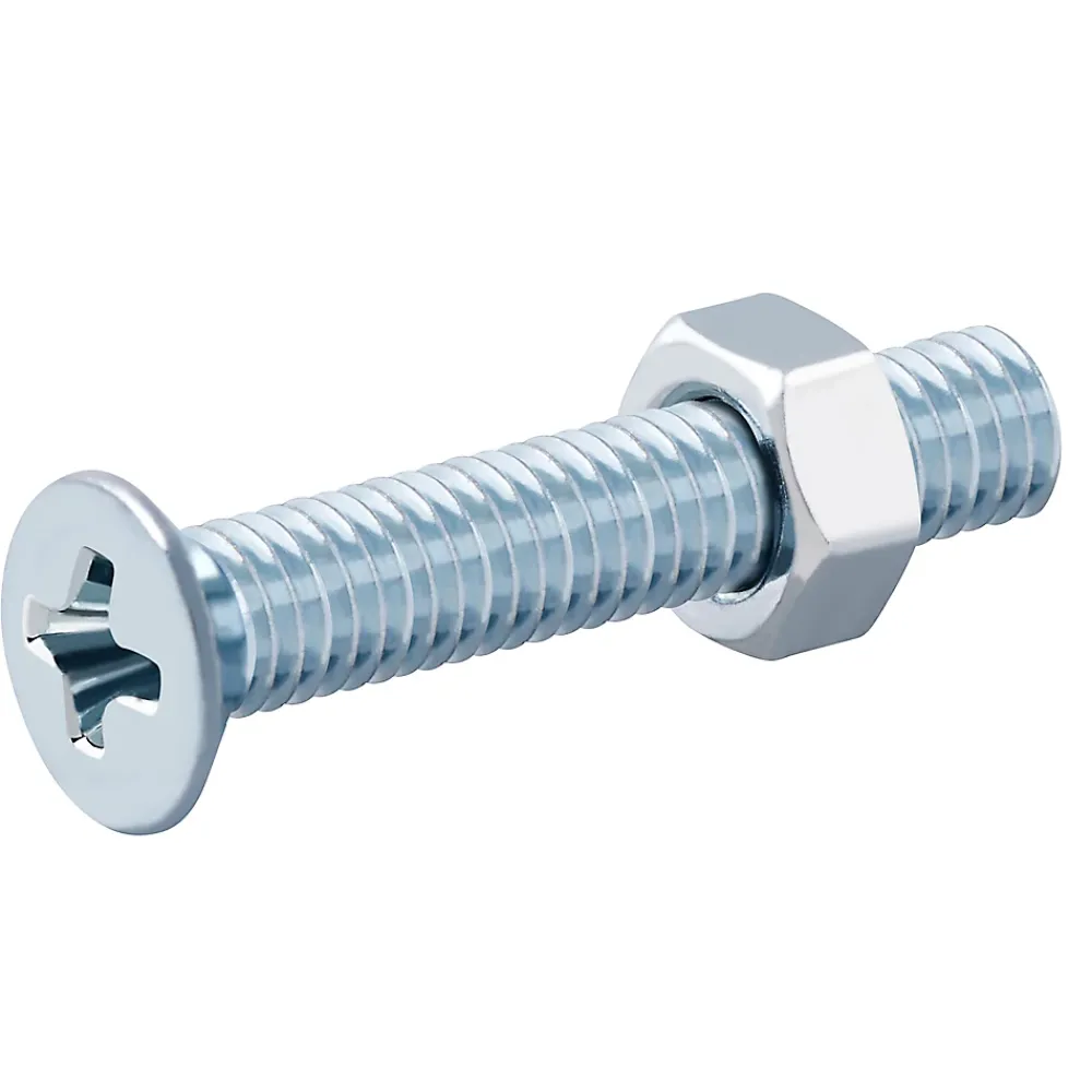 Diall Vis Pour Métal-20 vis métaux tête fraisée acier zingué 5 x 30 mm