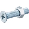 Diall Vis Pour Métal-20 vis métaux tête fraisée acier zingué 3 x 16 mm