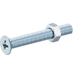 Diall Vis Pour Métal-20 vis métaux tête fraisée acier zingué 5 x 40 mm