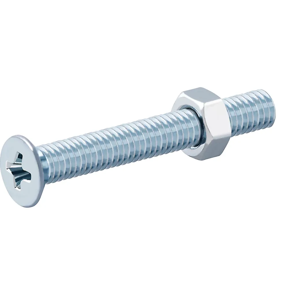 Diall Vis Pour Métal-20 vis métaux tête fraisée acier zingué 5 x 40 mm