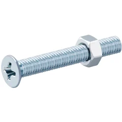 Diall Vis Pour Métal-20 vis métaux tête fraisée acier zingué 3 x 25 mm