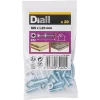 Diall 20 vis métaux tête fraisée acier zingué 5 x 20 mm