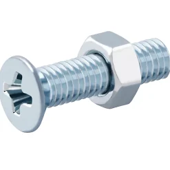 Diall 20 vis métaux tête fraisée acier zingué 5 x 20 mm