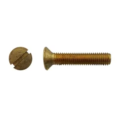 D-Work Vis Pour Métal-200 Vis Métaux Tête Fraisée Fendue 4 x 12 mm - DIN 963 - Inox A2 -