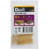 Diall Vis Pour Métal-10 vis à métaux tête fraisée laiton 3 x 40 mm