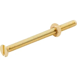 Diall Vis Pour Métal-10 vis à métaux tête fraisée laiton 3 x 40 mm