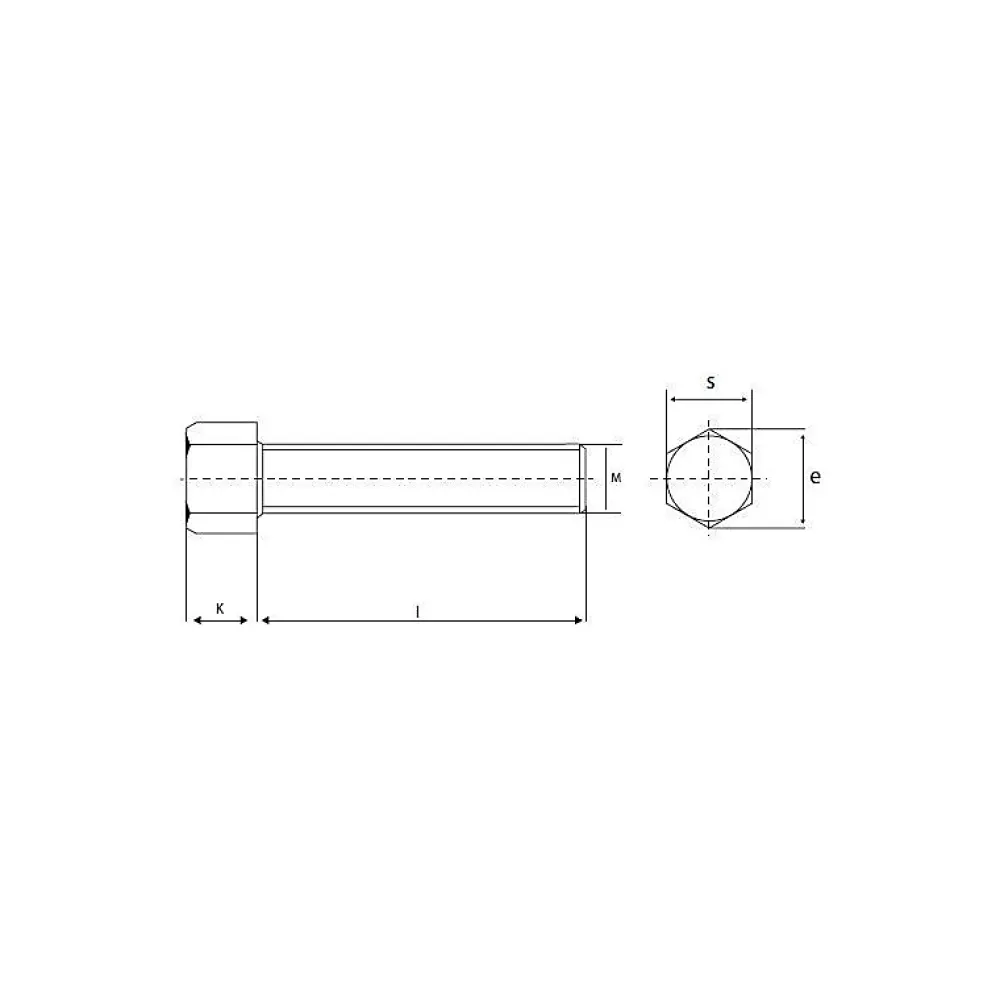 Lem Select Vis à métaux 8 x 25 mm tête hexagonale zingué (boîte de 100)