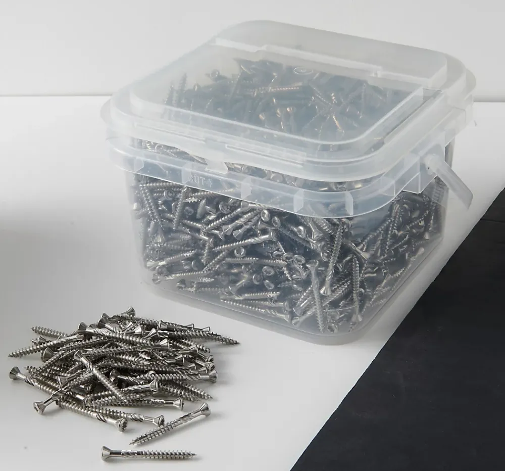 Diall Vis Pour Terrasse-Vis pour terrasse Torx + 2 embouts acier inoxydable 5 x 50 mm, 1000 pièces