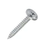 Klimas Vis À Double Filetage-Vis pour tôle WPC tête bombée zinguées 4,2 x 13 mm 1000 pcs