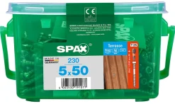 Spax France Vis terrasse tête cylindrique torx Spax 5x50mm - 230 pièces