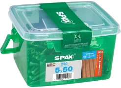 Spax France Vis terrasse tête cylindrique torx Spax 5x50mm - 230 pièces