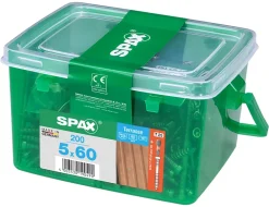 Spax France Vis terrasse tête cylindrique torx Spax 5x60 - 200 pièces