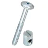 Diall Vis D'Assemblage De Meuble-4 vis têtes bombés acier zingué Ø6 x l.70mm