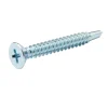 Diall Vis Pour Métal-Vis zinguée autoperceuses fraisées, 4,8x38 mm - 25 pièces