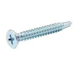 Diall Vis Pour Métal-Vis zinguée autoperceuses fraisées, 4,8x38 mm - 25 pièces