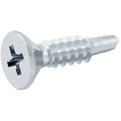 Diall Vis Pour Métal-Vis zinguée autoperceuses fraisées, 4,2x19 mm - 100 pièces