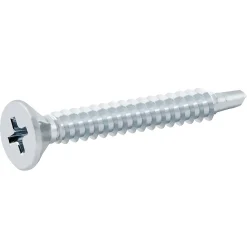 Diall Vis Pour Métal-Vis zinguée autoperceuses fraisées, 4,8x38 mm - 100 pièces