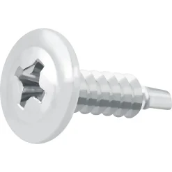 Diall Vis Pour Métal-Vis zinguée autoperceuses à tête à collerette, 4,2x16 mm - 100 pièces