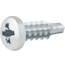 Diall Vis Pour Métal-Vis zinguée autoperceuses à tête à collerette, 4,2x25 mm - 100 pièces