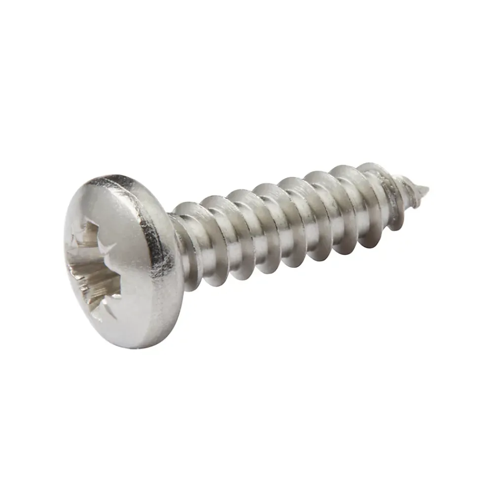 Diall Vis Pour Métal-Vis zinguée autoperceuses à tête cylindrique acier inoxydable A2, 4,2x19 mm - 25 pièces