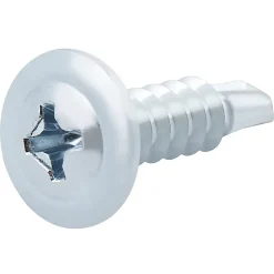 Diall Vis Pour Métal-Vis zinguée autoperceuses à tête à collerette, 4,2x16 mm - 25 pièces