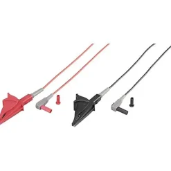Voltcraft MSL-507 Cordon de mesure 4 mm avec pince crocodile 1 m, 10 A, CAT III 1000 V CAT IV 600 V