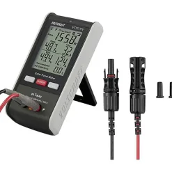 Voltcraft VC121 PV - Testeur de panneau solaire jusqu'à 800 W, affichage LCD, mesure tension courant puissance