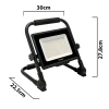 Velamp Lampe Torche-WAINGRO 50W : Projecteur de travail LED SMD 50W avec support de terre et câble 3m