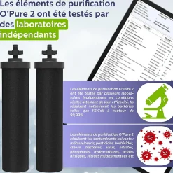 Weeplow (r) Earth 8.5L Édition Essentielle - système de filtration par gravité pour eau potable