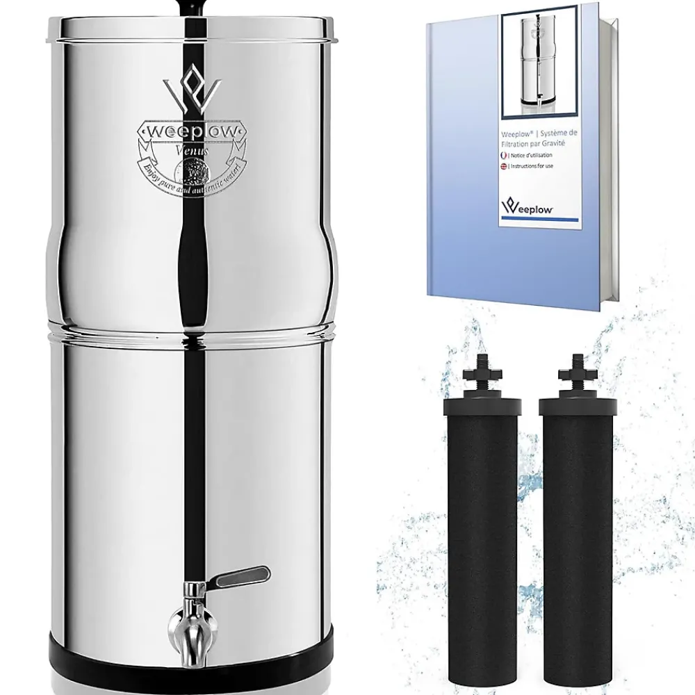 Weeplow (r) Earth 8.5L Édition Essentielle - système de filtration par gravité pour eau potable