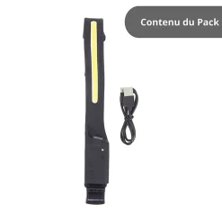 Xanlite Lampe Frontale-- Lampe frontale LED rechargeable, USB 300 lumens, sensor intégré - FR450SSTRIP